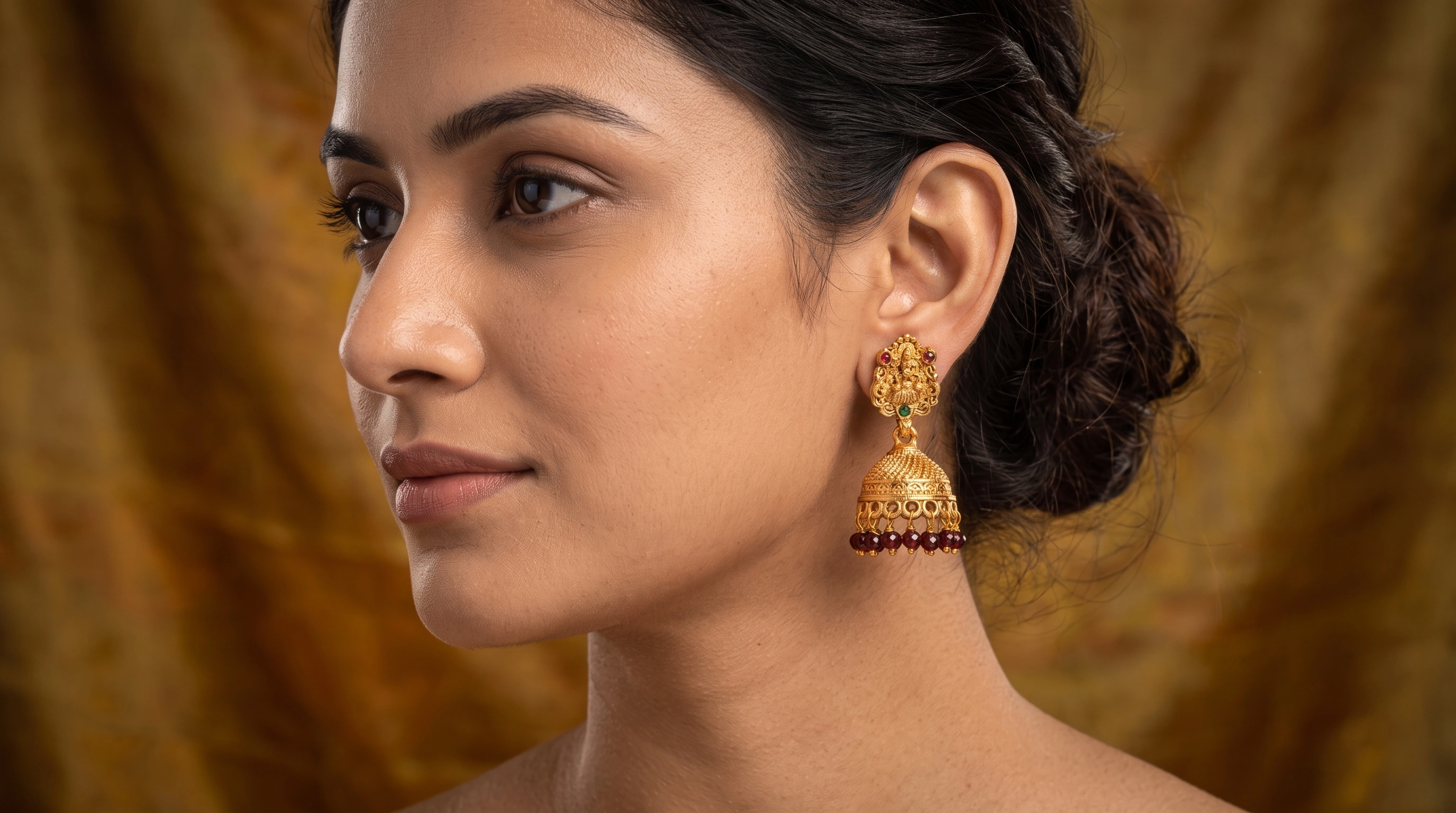 Jhumka and chandbali earrings